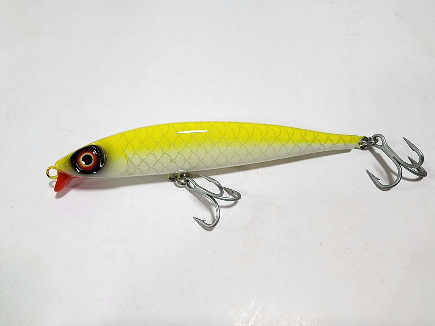 7" MEGA Minnow (yellow/white)