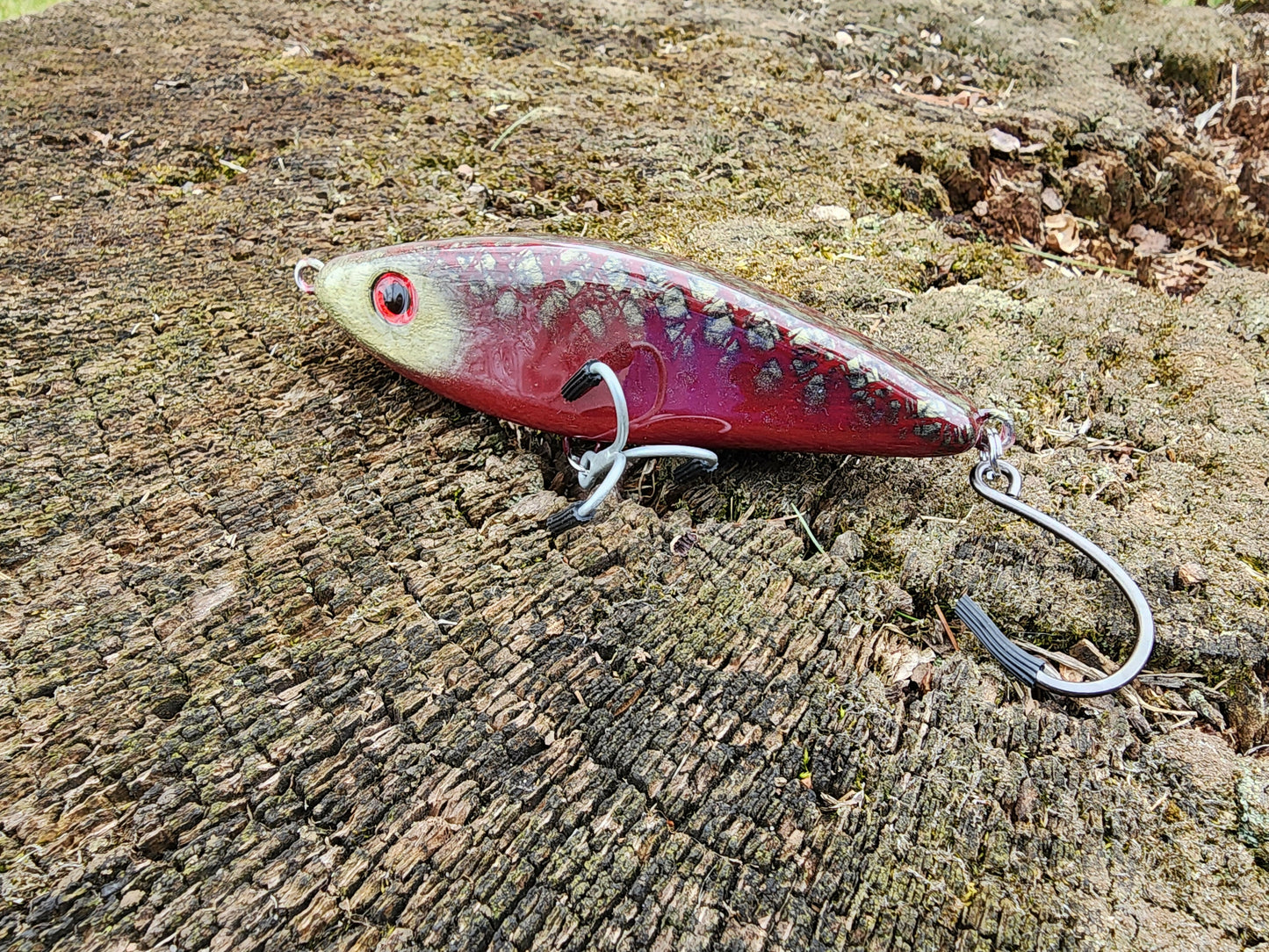 5" Harbor Hammer glide bait (Rustic Royale)