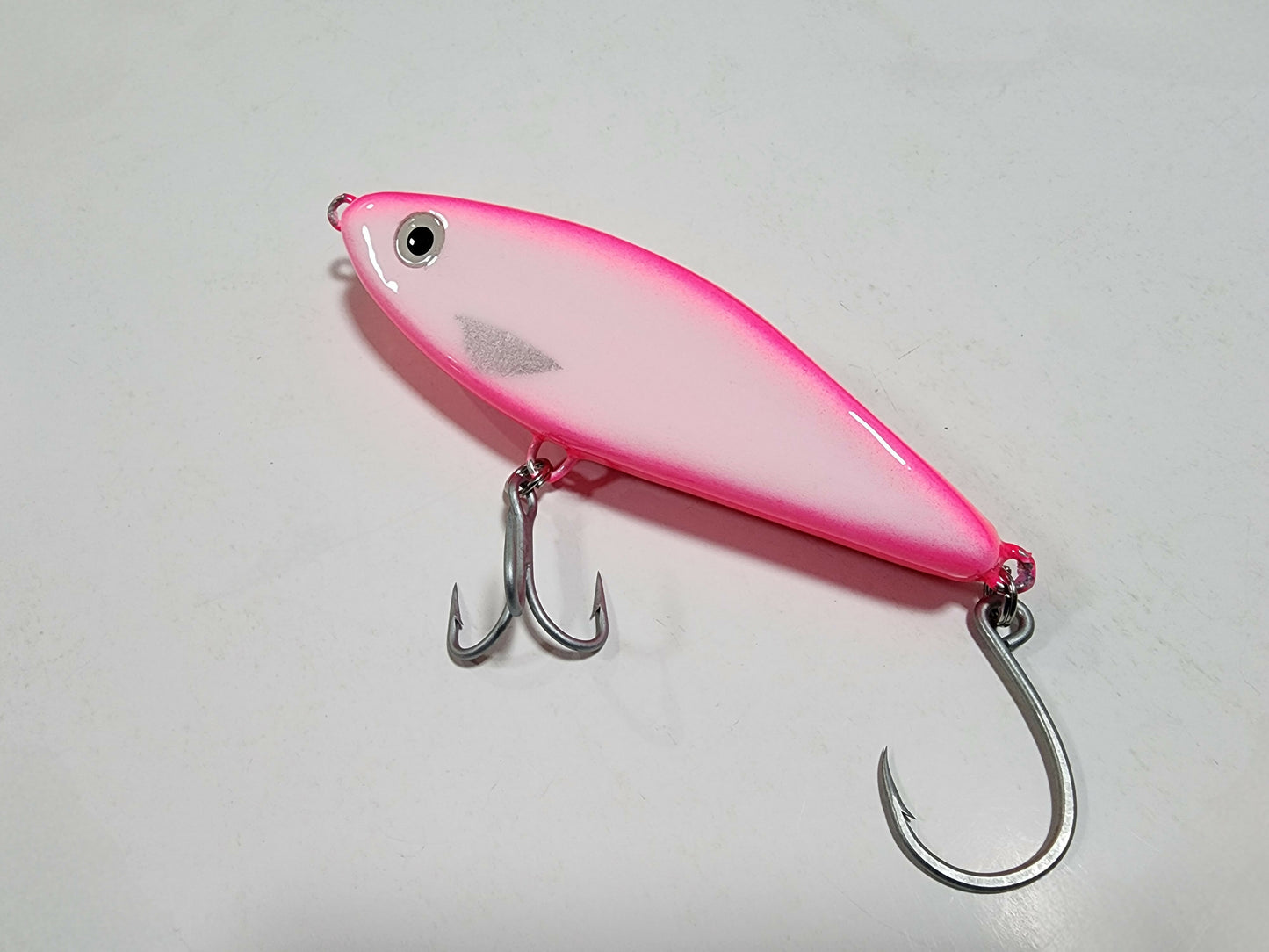 5" Harbor Hammer glide bait (Pink Blaze)