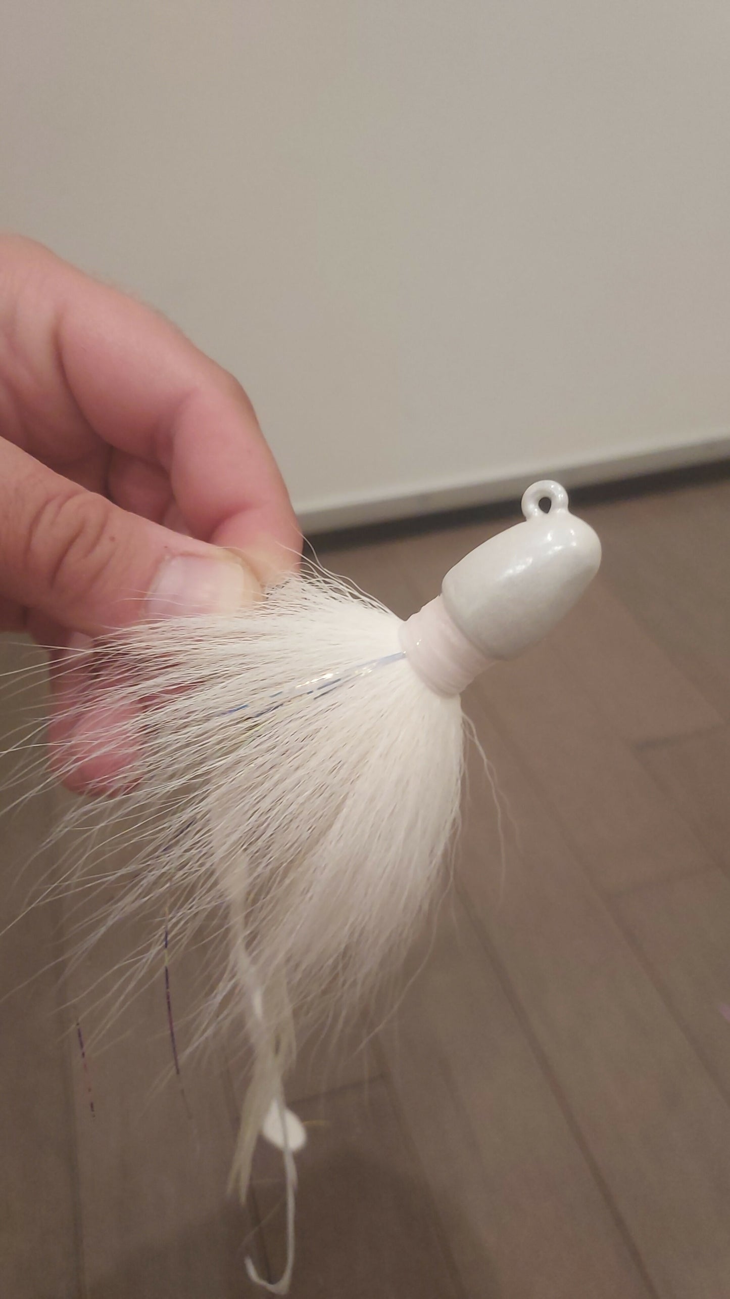 Copy of 2.5 oz White Bucktail Jig
