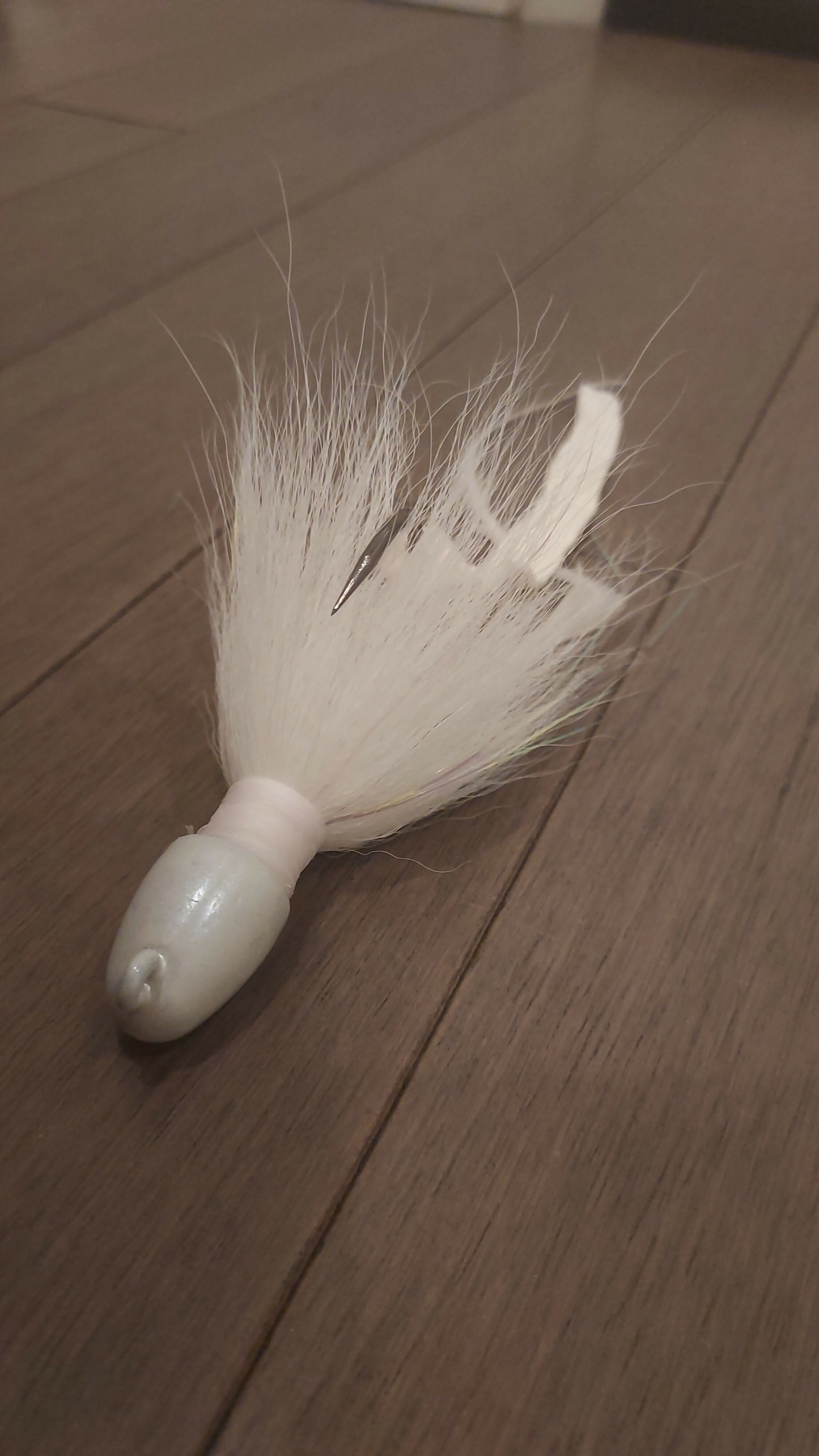 Copy of 2.5 oz White Bucktail Jig