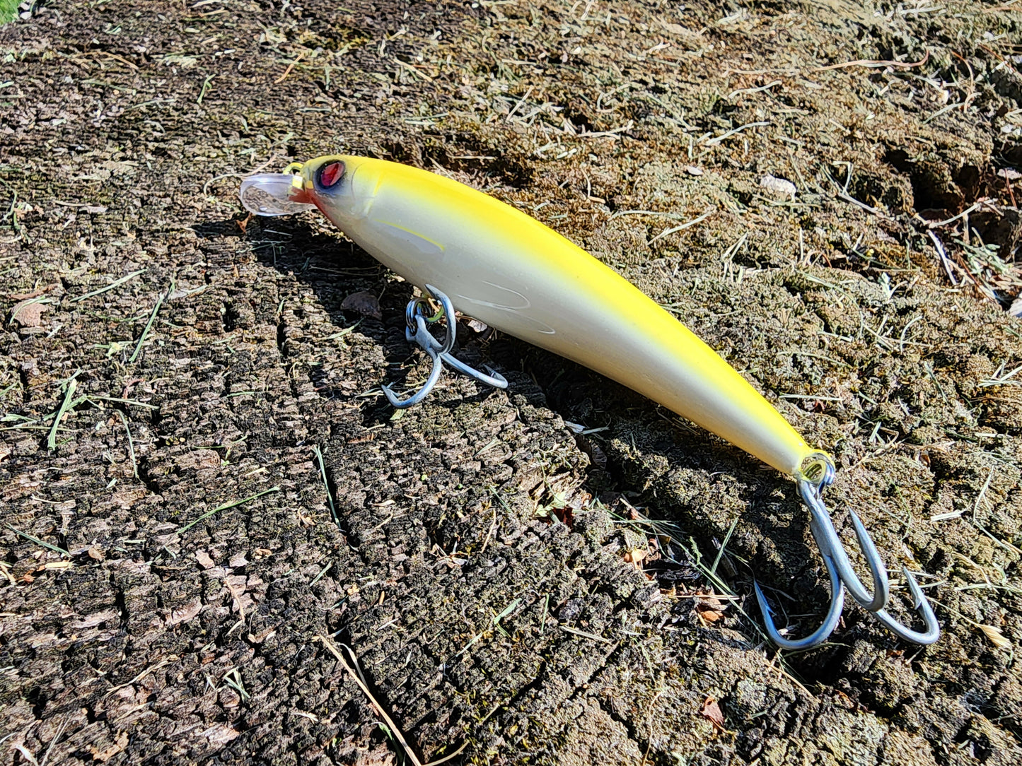 6" RIZZ Minnow Jerkbait (Yellow/White)