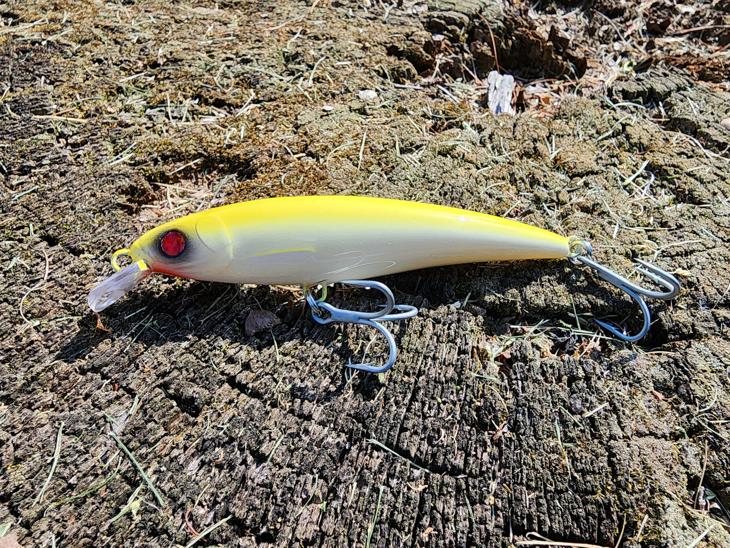 6" RIZZ Minnow Jerkbait (Yellow/White)