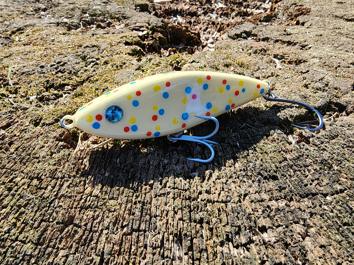 5" Harbor Hammer glide bait (Wonder Bread Bone)