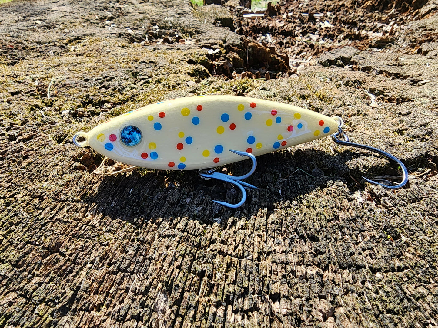 5" Harbor Hammer glide bait (Wonder Bread Bone)