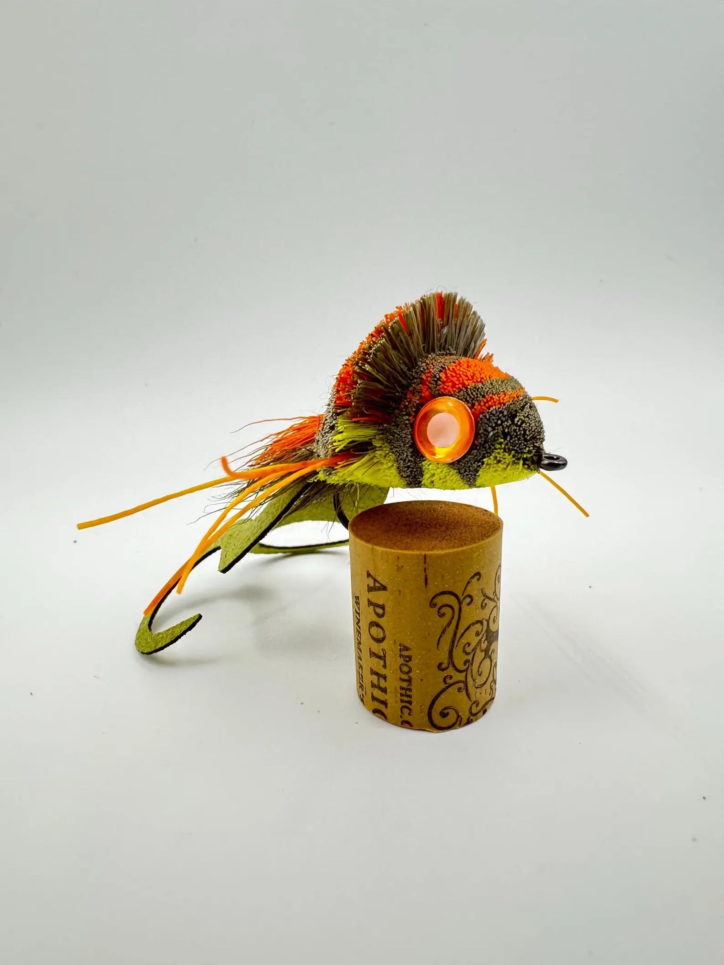 Deer Hair Diver - 1/0 Olive, Orange, Yellow