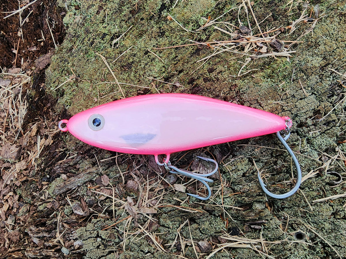 5" Harbor Hammer glide bait (Pink Blaze)