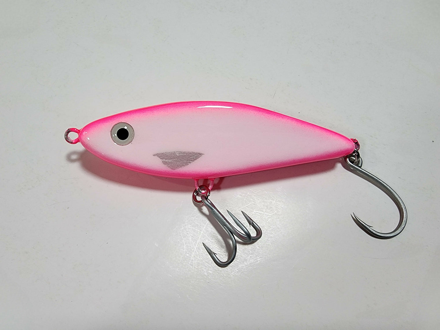 5" Harbor Hammer glide bait (Pink Blaze)
