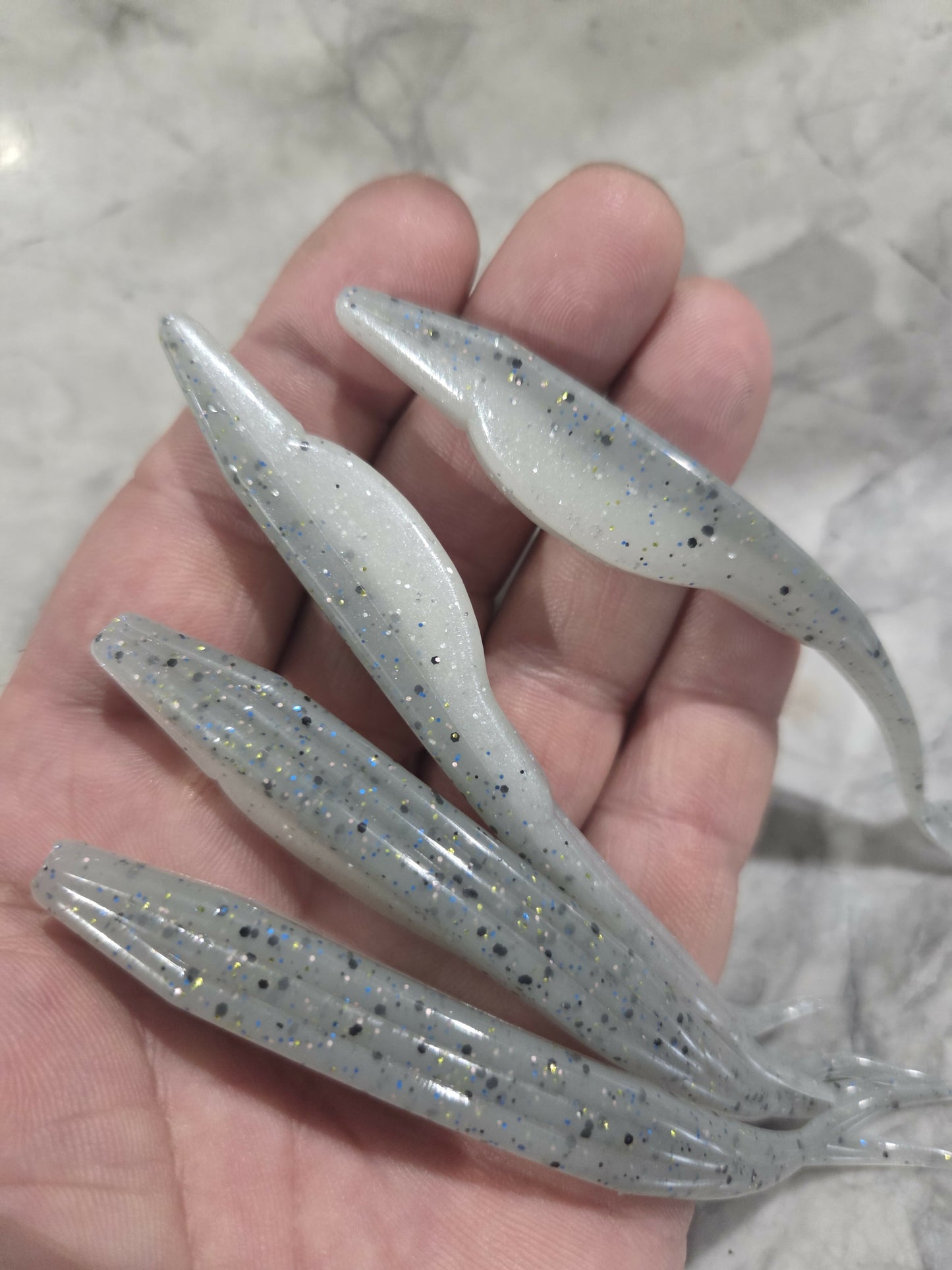 5" forktail fluke shad minnow