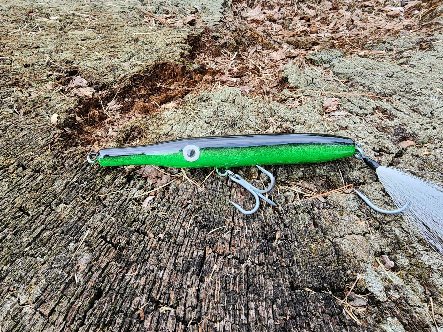 6.25" Slim Crush Needlefish (Black/Green)
