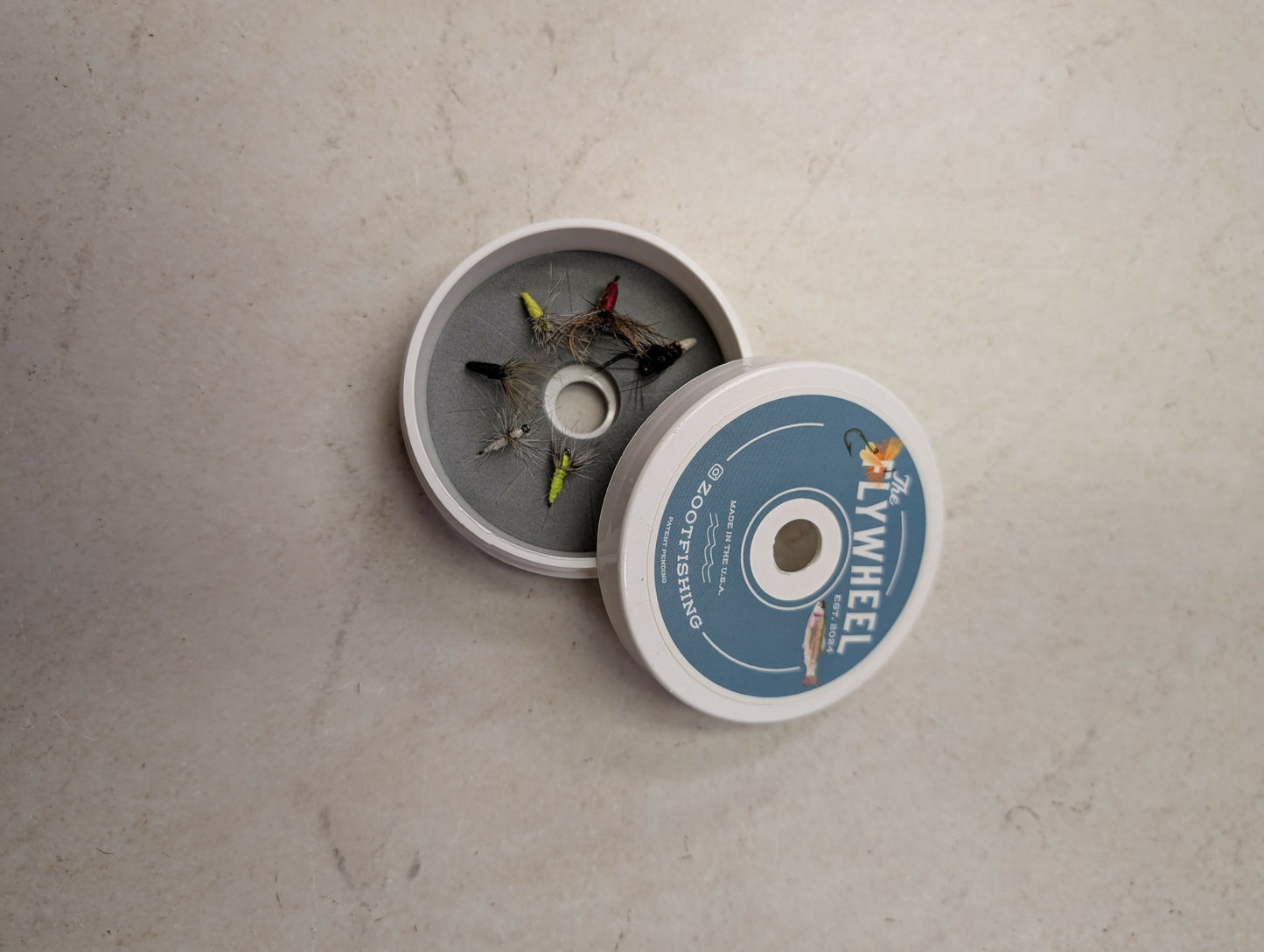 The Flywheel fly box