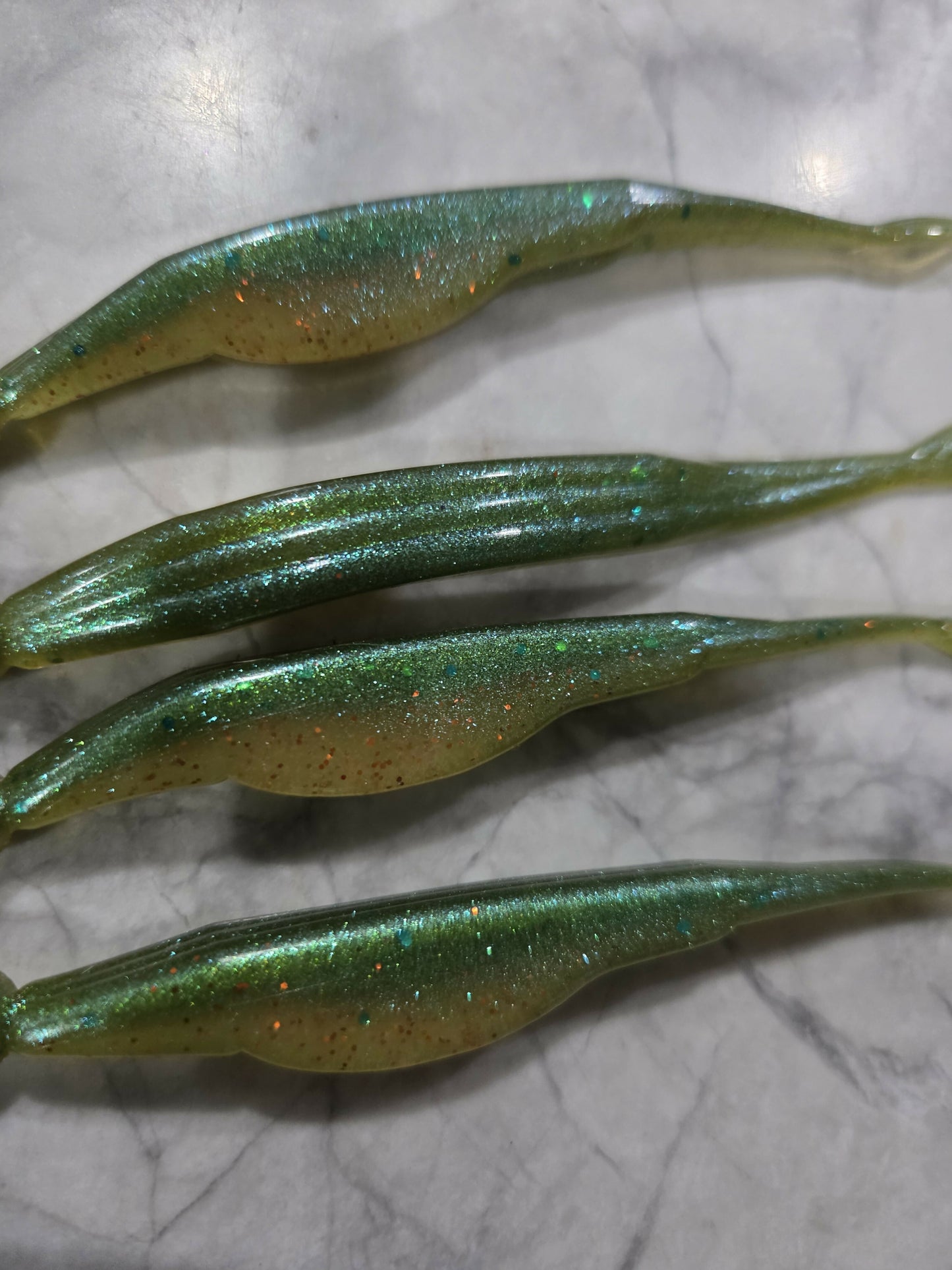 5" forktail fluke shad minnow