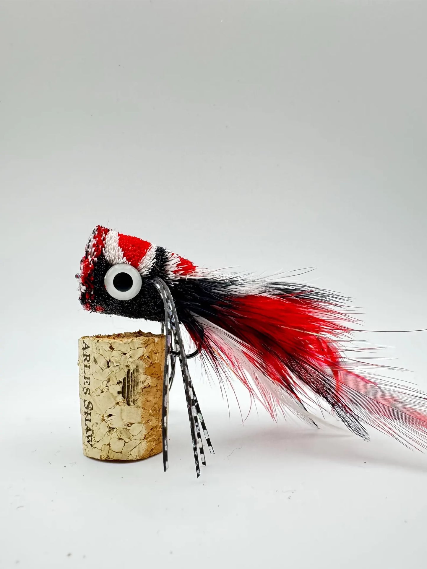 Deer Hair Popper - #2 Red, White, Black