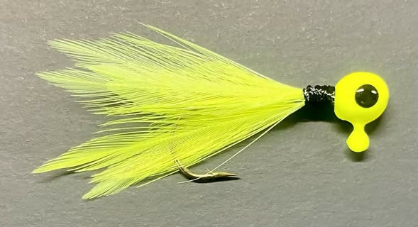Custom Hand Tied Feather Crappie Jigs