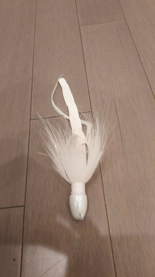2.5 oz White Bucktail Jig