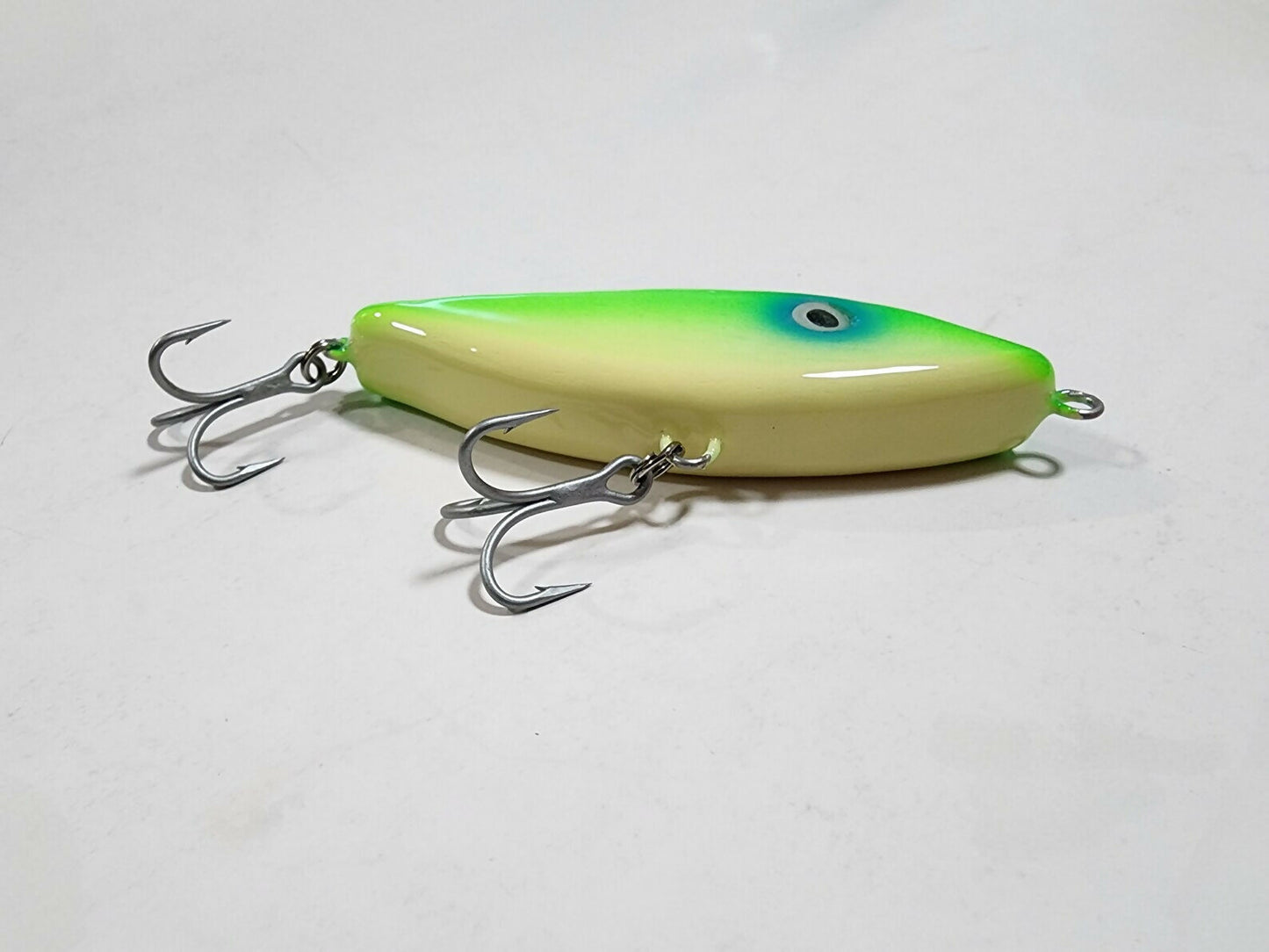 Aqua Lime Glide Bait 4.5"