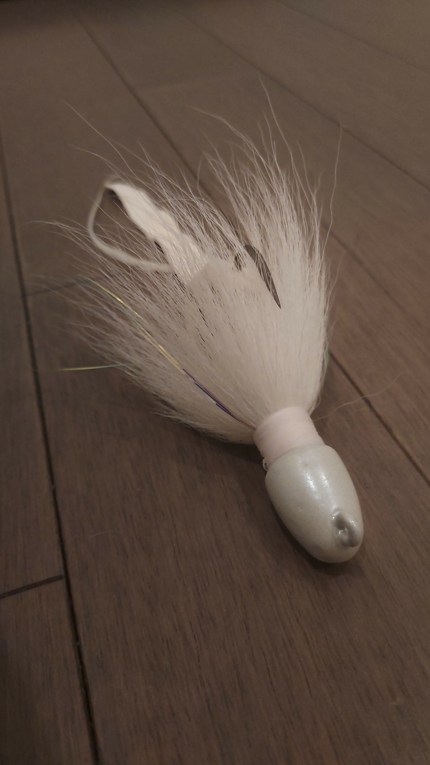 Copy of 2.5 oz White Bucktail Jig