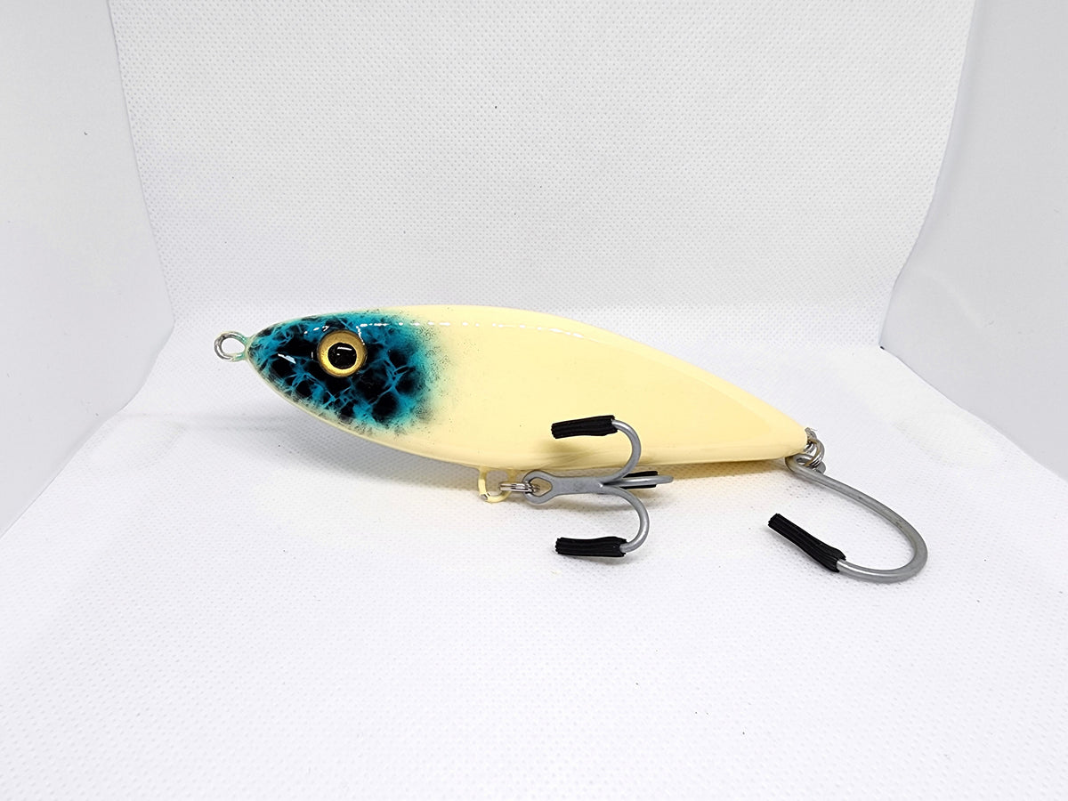 5" Harbor Hammer glide bait (Static Blue)