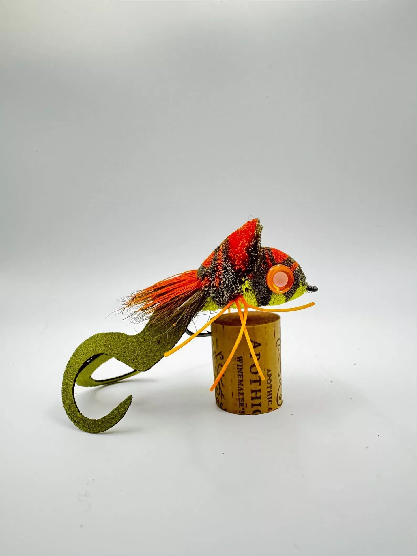 Deer Hair Diver - 1/0 Olive, Orange, Yellow