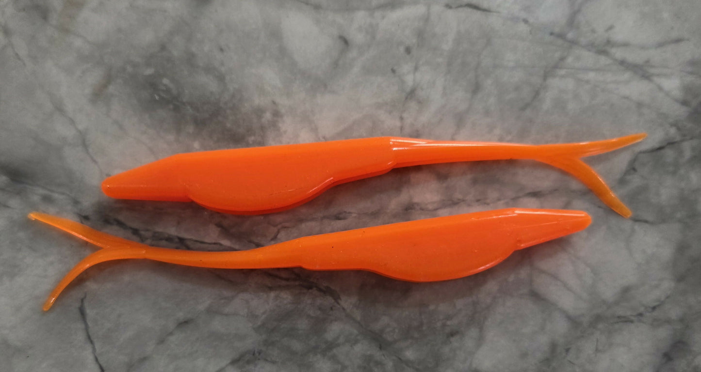 5" forktail fluke shad minnow