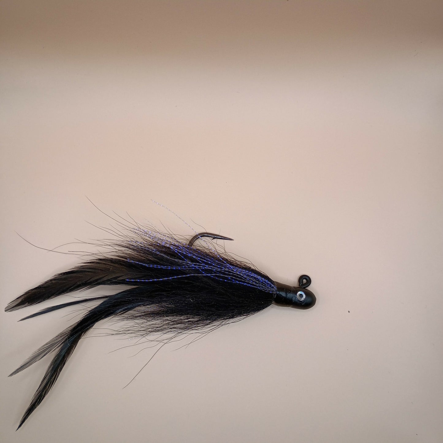Bullet Head Black Nickel Hook Bucktails