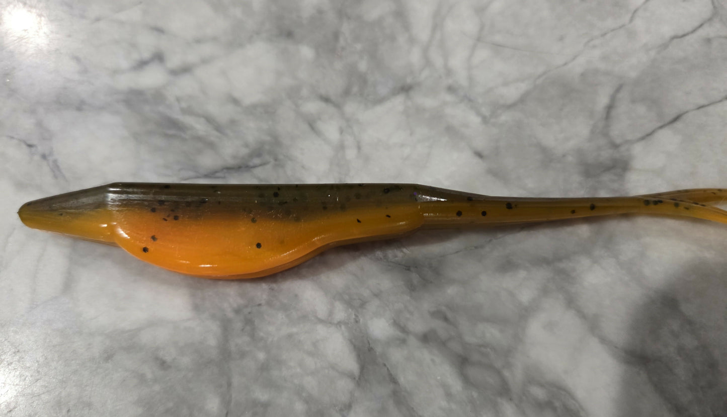 5" forktail fluke shad minnow