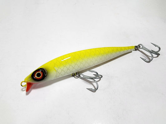 7" MEGA Minnow (yellow/white)