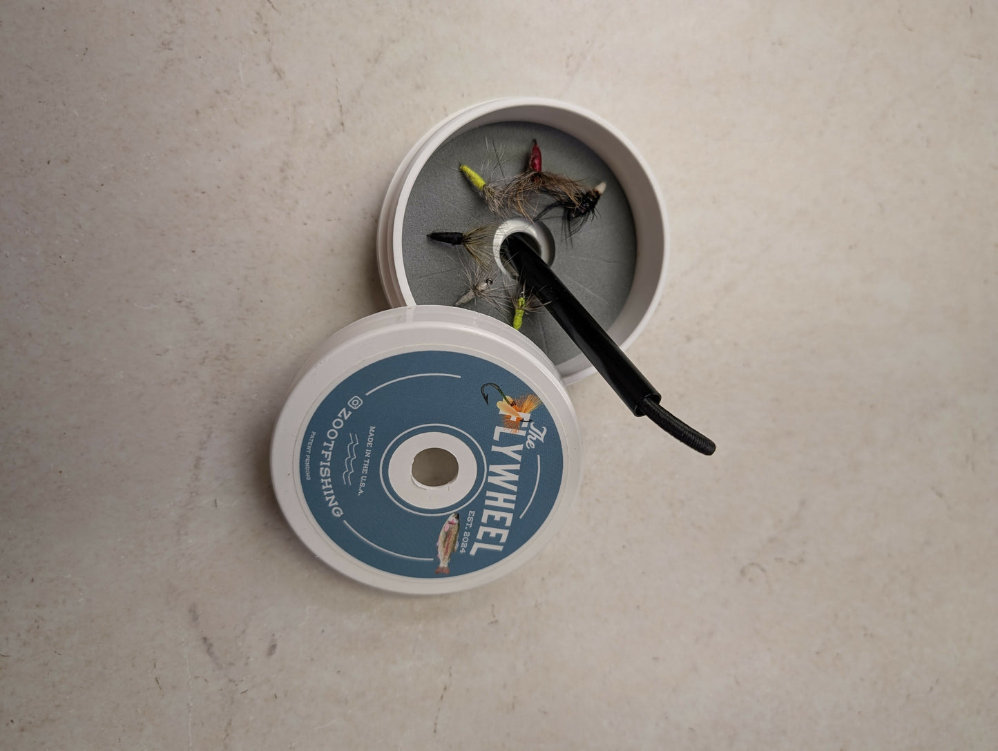 The Flywheel fly box