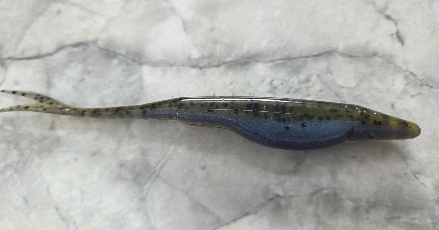 5" forktail fluke shad minnow