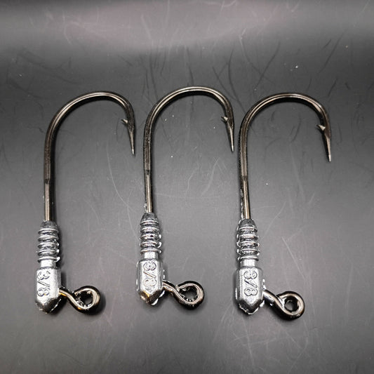 3x Strong 8/0 Flatside Jigs