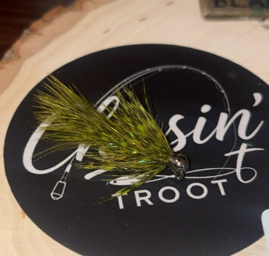 Olive CDL/Chickabou Jig Streamer