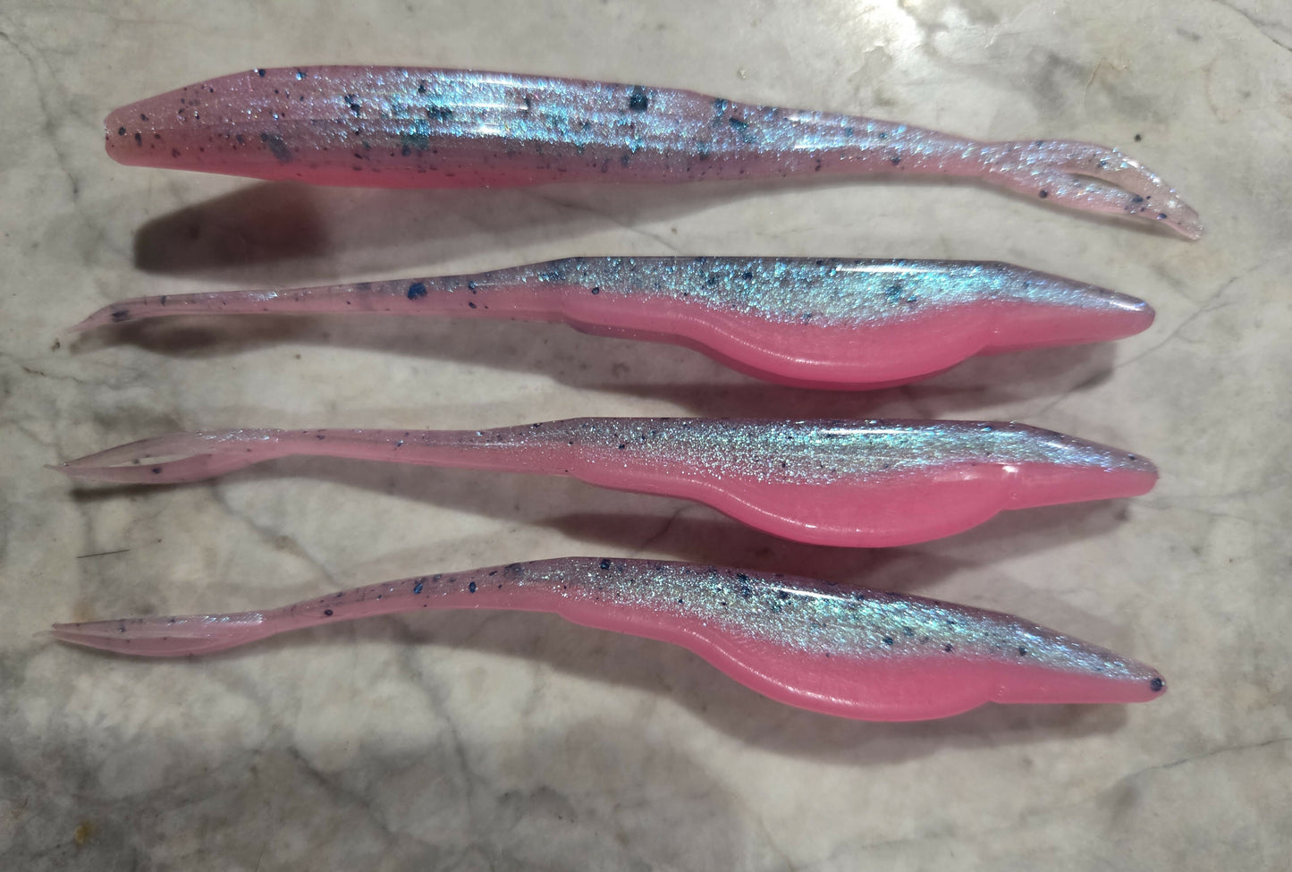 5" forktail fluke shad minnow